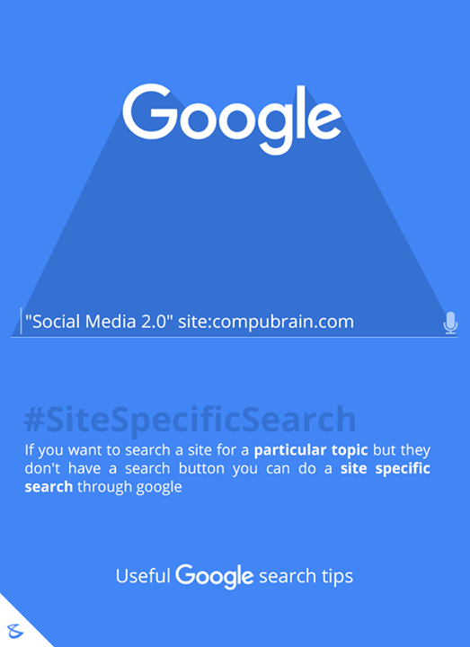 If you want to search a site for a particular topic but they don't have a search button you can do a site specific search through Google !

#Business #Technology #Innovations #SiteSpecificSearch #Google #Search