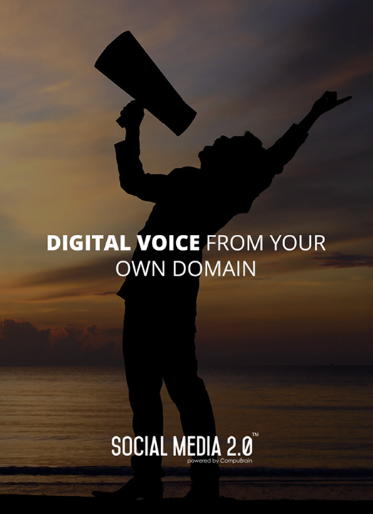 Your **Digital Voice** from your #Domain!

#SocialMedia #SocialMedia2p0 #DigitalConsolidation #CompuBrain #sm2p0 #contentstrategy #SocialMediaStrategy #DigitalStrategy