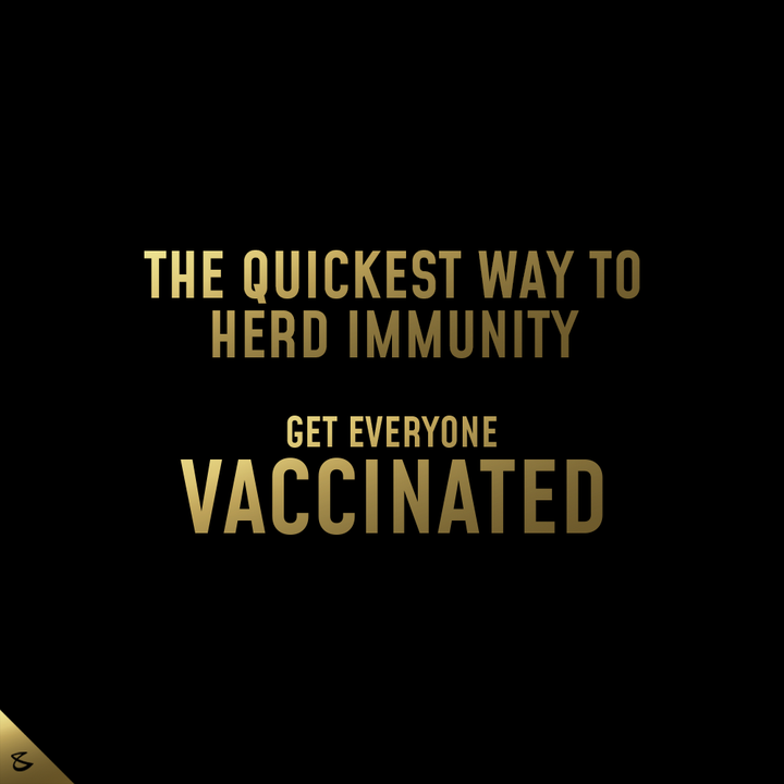 Let's build a powerful herd that can act as a shield for everyone. 

#GetVaccinated #Corona #CompuBrain #Business #Technology #Innovations