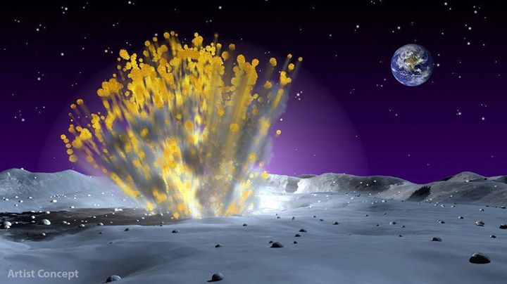 Huge Rock Crashes Into Moon, Sparks Giant Explosion

NASA astronomers have been monitoring the moon for lunar meteor impacts for the past eight years, and haven't seen anything this powerful before.

The moon has a new hole on its surface thanks to a boulder that slammed into it in March, creating the biggest explosion scientists have seen on the moon since they started monitoring it.

The meteorite crashed on March 17, slamming into the lunar surface at a mind-boggling 56,000 mph (90,000 kph) and creating a new crater 65 feet wide (20 meters). The crash sparked a bright flash of light that would have been visible to anyone looking at the moon at the time with the naked eye, NASA scientists say.

