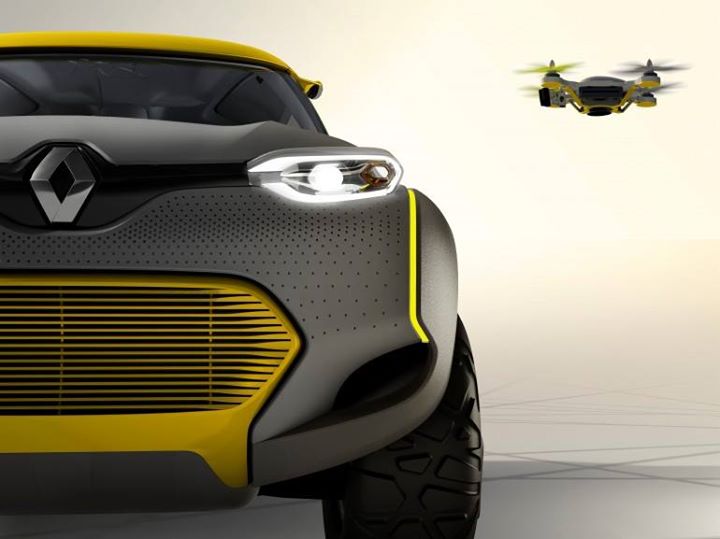 Renault's KWID Concept comes with its own Flying Companion quadcopter

Unveiled at the New Delhi Auto Show, the KWID Concept was tailored to meet the needs of Indian drivers, with room for five-passengers and an interior designed to work better in warmer climates

To the left of the steering wheel, an integrated console manages KWID’s unique selling proposition – the one of a kind built-in Flying Companion. The proprietary quadcopter, hidden beneath a rear pivoting roof section, is a world first feature that can be operated remotely from inside the cockpit.

In automatic mode, the Flying Companion can be run through a programmed flying sequence using GPS coordinates, or in manual mode can be driven by passengers inside the car via an integrated tablet. Although what may appear gimmicky at first, the Flying Companion’s ability to scout traffic, road conditions, or surroundings while taking photographs makes it a viable idea for future designs.