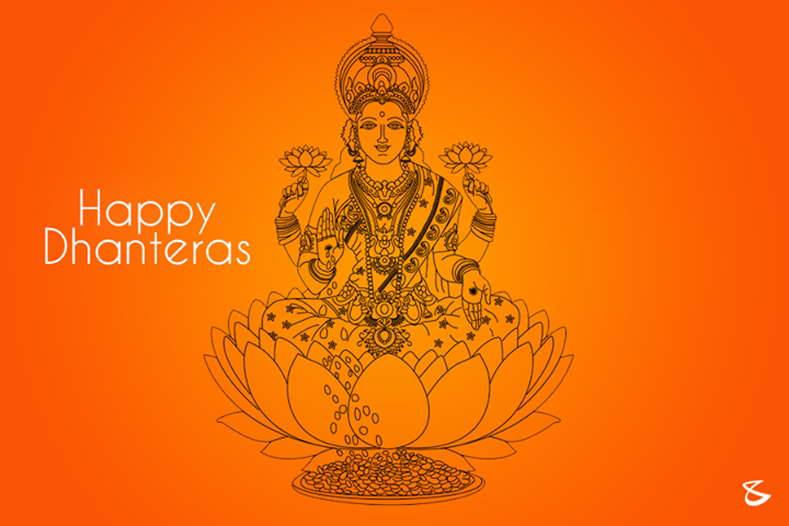 May goddess Laxmi shower her blessings upon you.. Happy #Dhanteras.