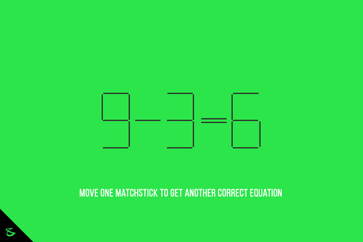 Move one matchstick to get another correct equation! Can you do it?

#Business #Technology #Innovations