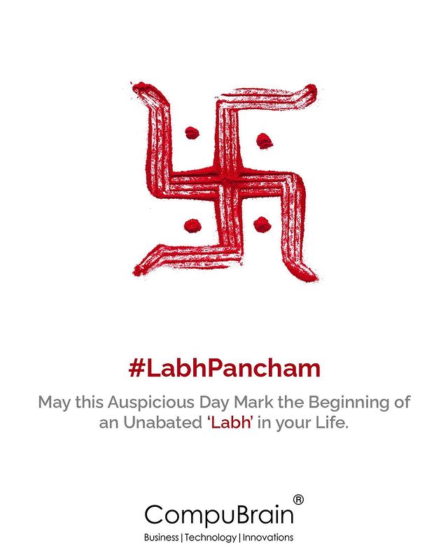 May this Auspicious Day Mark the Beginning of an Unbated 'Labh' in your Life.

#ShubhLabhPancham #LabhPancham #Diwali #IndianFestival #Festival #business #technology #innovations #india #CompuBrain