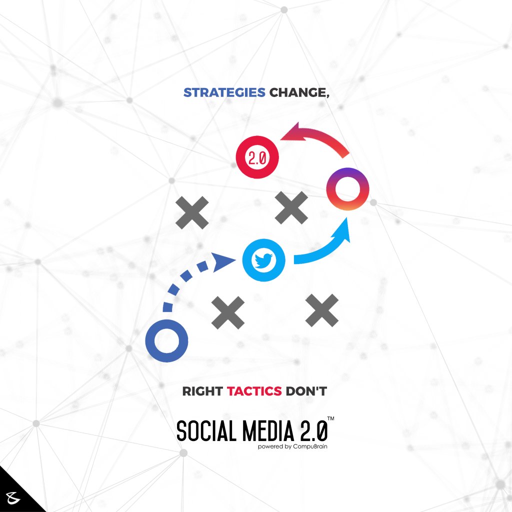 Strategies Change, Right #Tactics Don't

#SearchEngineOptimization #SocialMedia2p0 #sm2p0 #contentstrategy #SocialMediaStrategy #DigitalStrategy #DigitalCampaigns #CompuBrain #Business #Technology #Innovations https://t.co/ZWtLIhhbcV